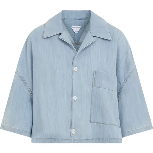 Blouses & Shirts > Denim Shirts - - Bottega Veneta - Modalova