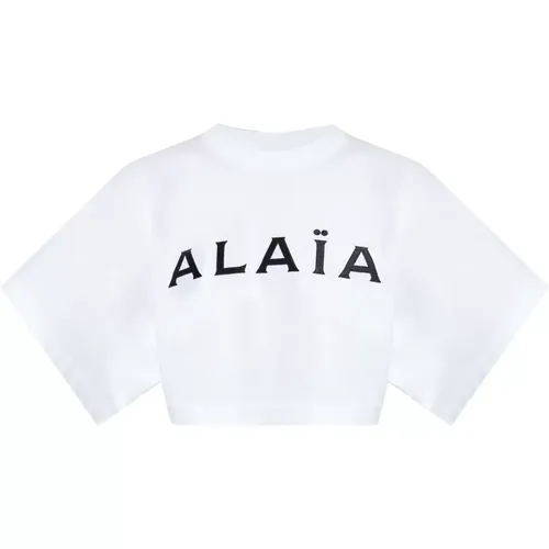 Alaïa - Tops > T-Shirts - White - Alaïa - Modalova