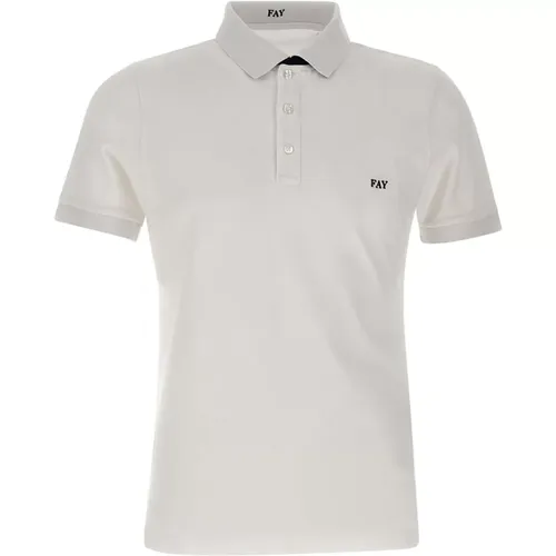 Fay - Tops > Polo Shirts - White - Fay - Modalova