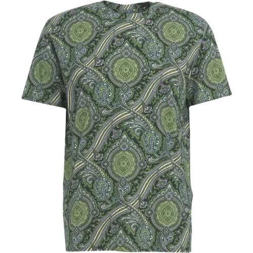 Etro - Tops > T-Shirts - Green - ETRO - Modalova