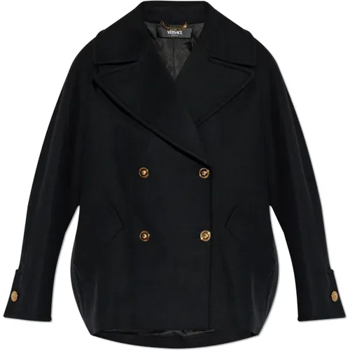 Coats > Double-Breasted Coats - - Versace - Modalova
