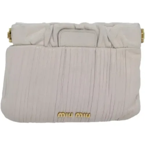 Pre-owned > Pre-owned Bags > Pre-owned Clutches - - Miu Miu Pre-owned - Modalova