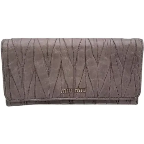 Pre-owned > Pre-owned Accessories > Pre-owned Wallets - - Miu Miu Pre-owned - Modalova