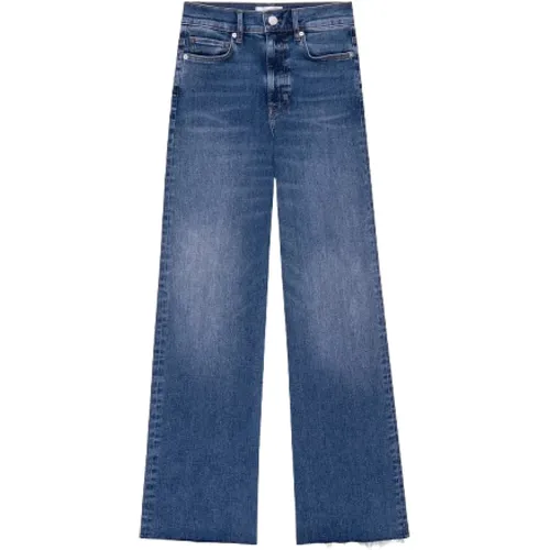 Frame - Jeans > Wide Jeans - Blue - Frame - Modalova