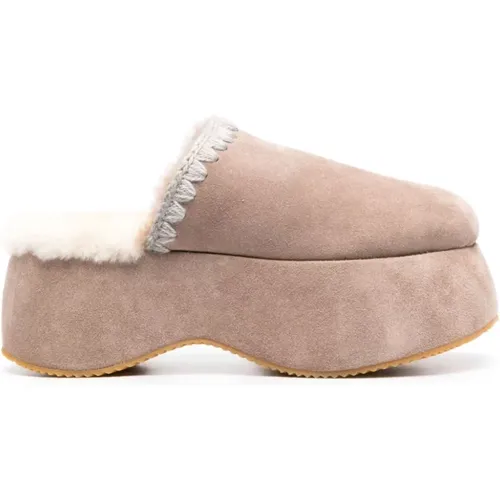 Mou - Shoes > Slippers - Beige - Mou - Modalova