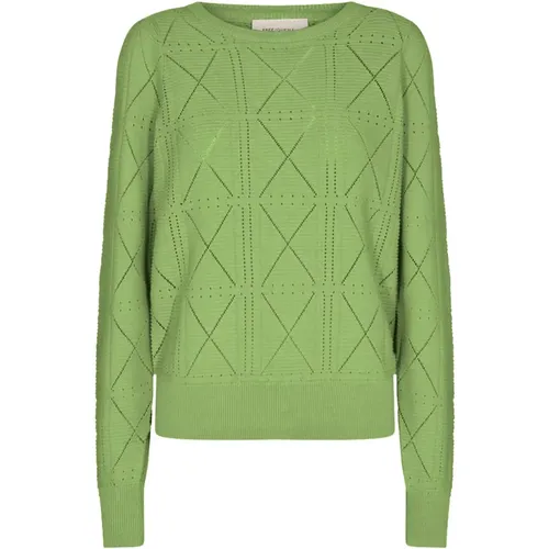 Knitwear > Round-neck Knitwear - - Freequent - Modalova