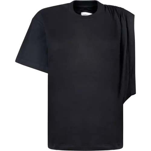 Laneus - Tops > T-Shirts - Black - Laneus - Modalova