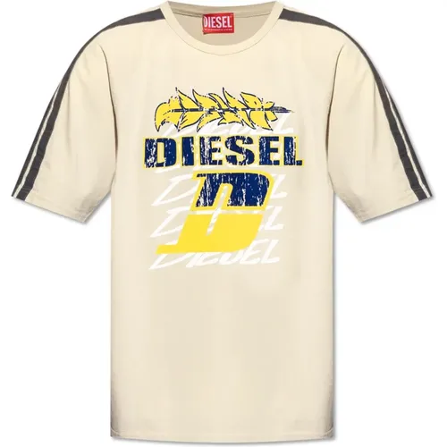 Diesel - Tops > T-Shirts - Beige - Diesel - Modalova