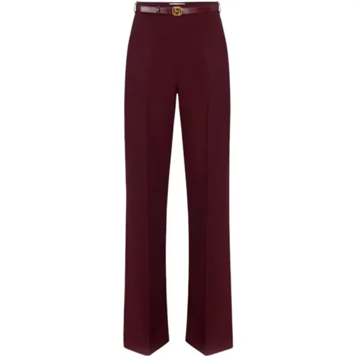 Trousers > Wide Trousers - - Elisabetta Franchi - Modalova