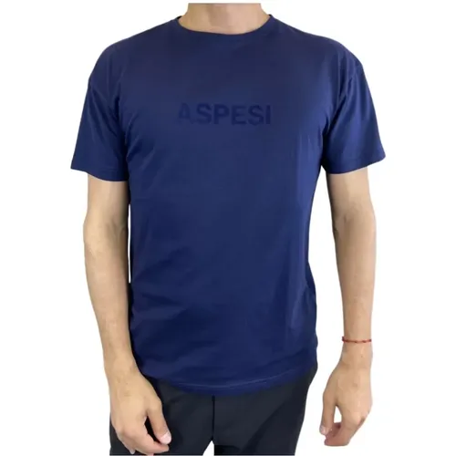 Aspesi - Tops > T-Shirts - Blue - Aspesi - Modalova