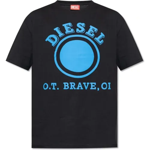 Diesel - Tops > T-Shirts - Black - Diesel - Modalova