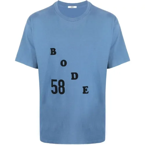 Bode - Tops > T-Shirts - Blue - Bode - Modalova
