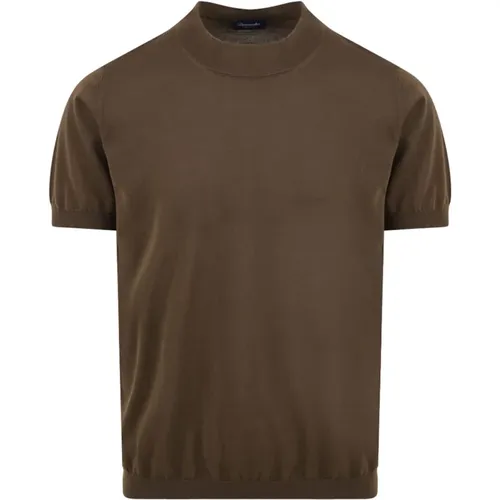 Drumohr - Tops > T-Shirts - Brown - Drumohr - Modalova