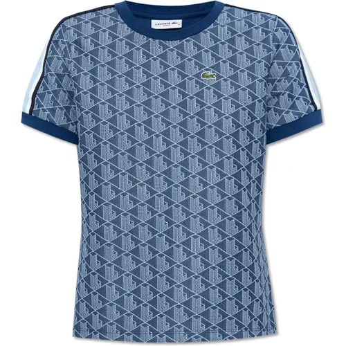 Lacoste - Tops > T-Shirts - Blue - Lacoste - Modalova