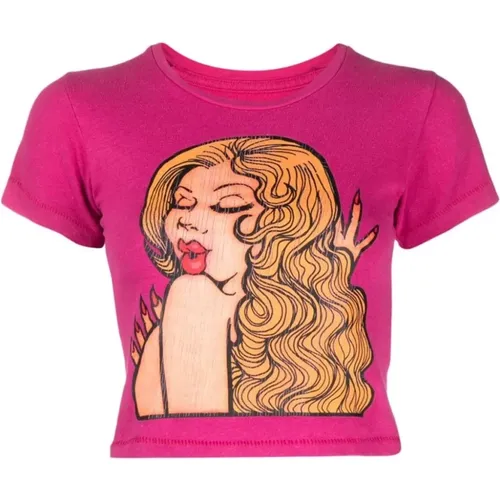 ERL - Tops > T-Shirts - Pink - ERL - Modalova