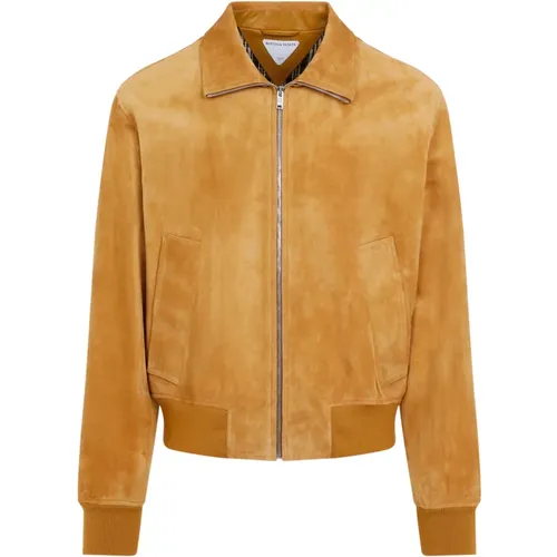 Jackets > Leather Jackets - - Bottega Veneta - Modalova