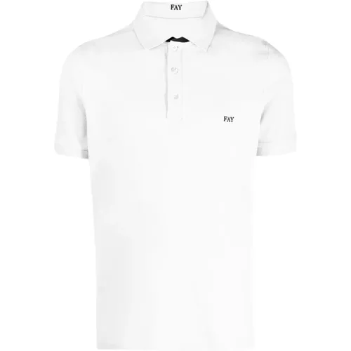 Fay - Tops > Polo Shirts - White - Fay - Modalova