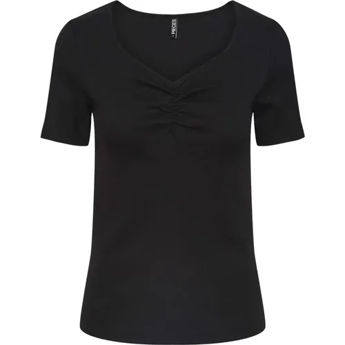 Pieces - Tops > T-Shirts - Black - Pieces - Modalova