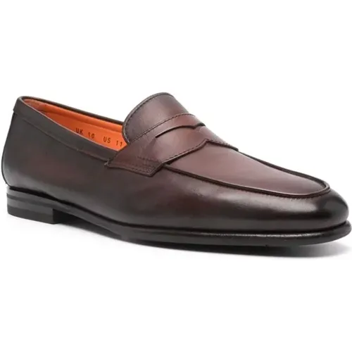 Shoes > Flats > Loafers - - Santoni - Modalova