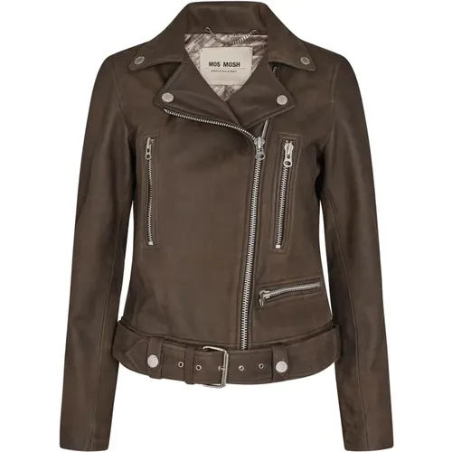 Jackets > Leather Jackets - - MOS MOSH - Modalova