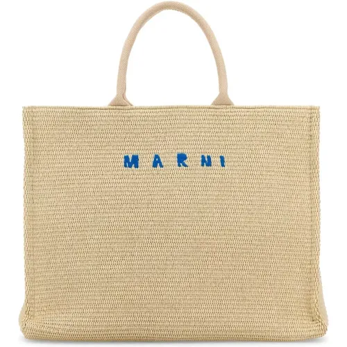 Marni - Bags > Tote Bags - Beige - Marni - Modalova