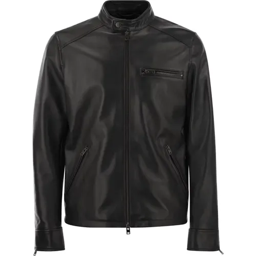 Jackets > Leather Jackets - - Hogan - Modalova