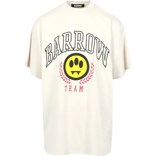 Barrow - Tops > T-Shirts - Beige - Barrow - Modalova