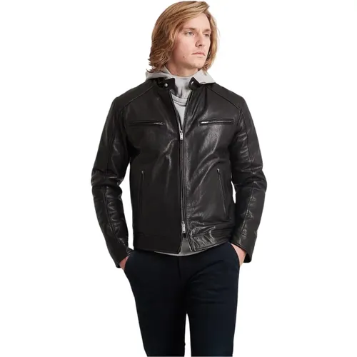 Jackets > Leather Jackets - - Dondup - Modalova
