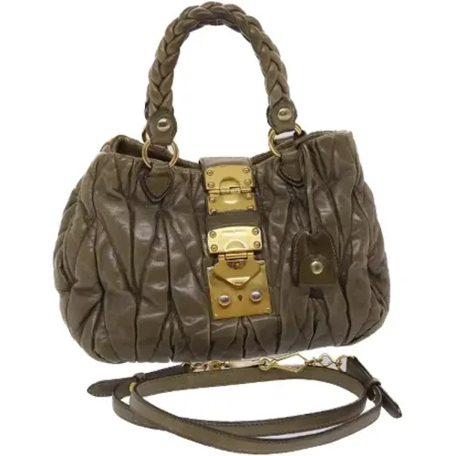 Pre-owned > Pre-owned Bags > Pre-owned Shoulder Bags - - Miu Miu Pre-owned - Modalova