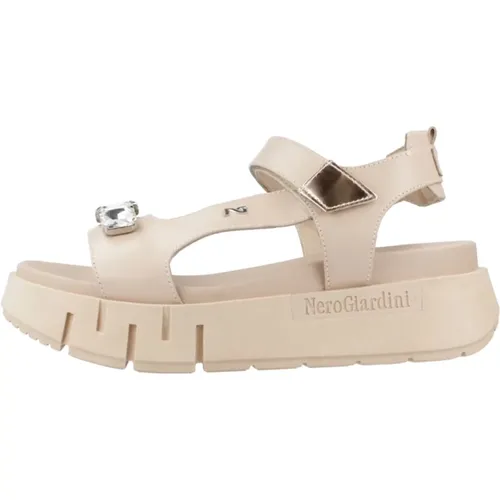 Shoes > Sandals > Flat Sandals - - Nerogiardini - Modalova