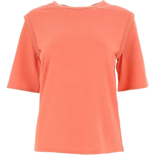 Fay - Tops > T-Shirts - Orange - Fay - Modalova