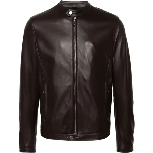 Jackets > Leather Jackets - - Tagliatore - Modalova