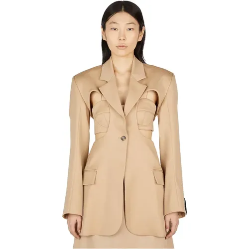 Rokh - Jackets > Blazers - Beige - Rokh - Modalova