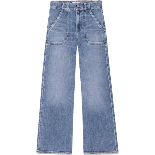 Frame - Jeans > Wide Jeans - Blue - Frame - Modalova