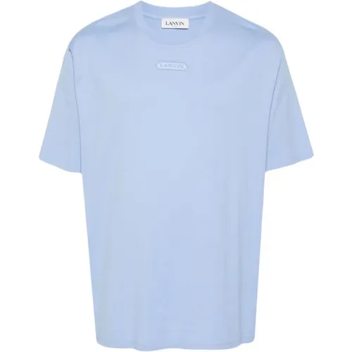 Lanvin - Tops > T-Shirts - Blue - Lanvin - Modalova