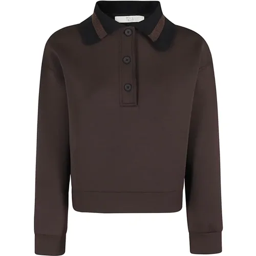 Tela - Tops > Polo Shirts - Brown - Tela - Modalova