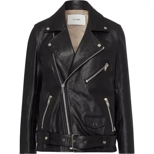 Jackets > Leather Jackets - - IVY OAK - Modalova