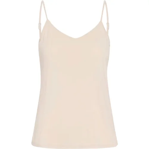 Tops > Sleeveless Tops - - Cream - Modalova