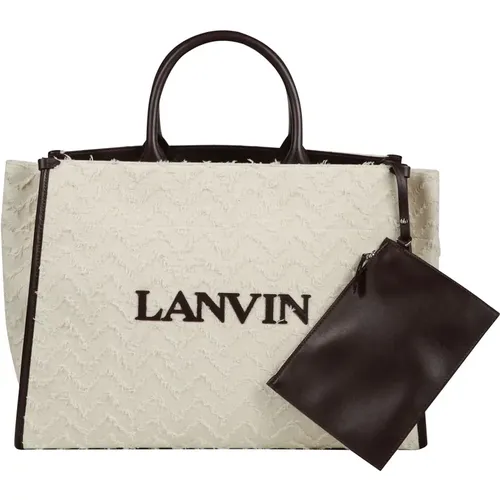 Lanvin - Bags > Tote Bags - Beige - Lanvin - Modalova