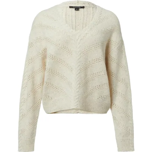 Knitwear > V-neck Knitwear - - comma - Modalova