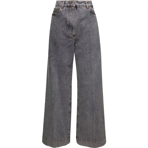 Etro - Jeans > Wide Jeans - Gray - ETRO - Modalova