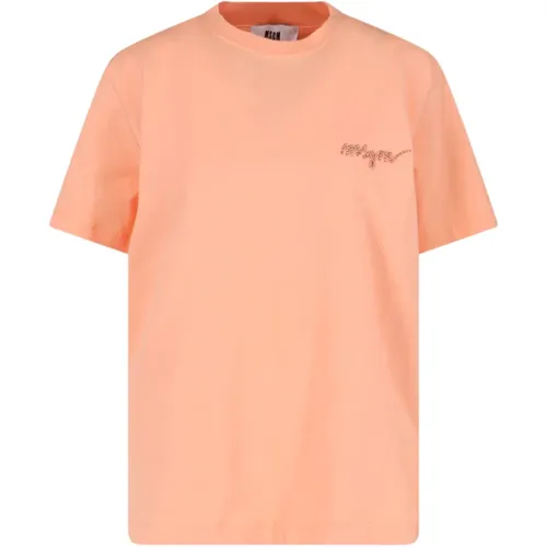 Msgm - Tops > T-Shirts - Orange - Msgm - Modalova