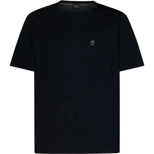 Brioni - Tops > T-Shirts - Black - Brioni - Modalova