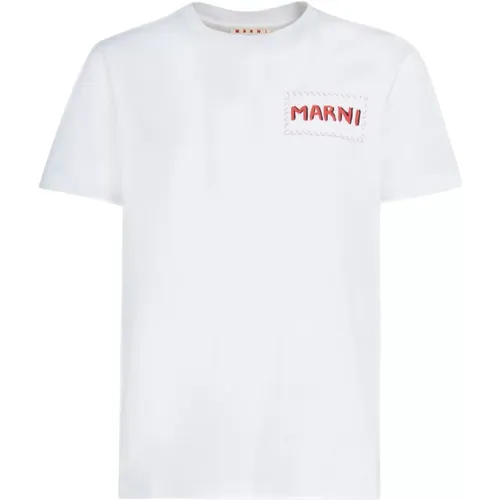 Marni - Tops > T-Shirts - White - Marni - Modalova