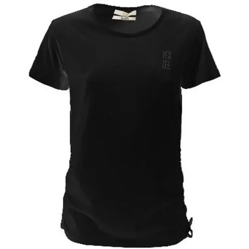 YES ZEE - Tops > T-Shirts - Black - YES ZEE - Modalova