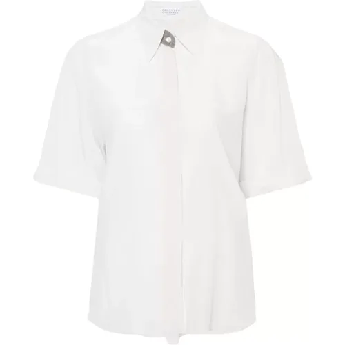 Blouses & Shirts > Shirts - - BRUNELLO CUCINELLI - Modalova