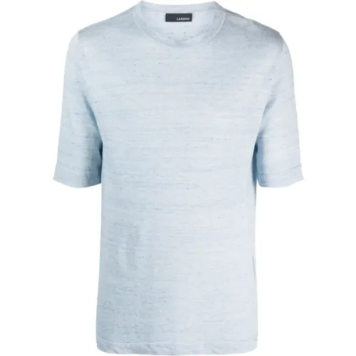 Lardini - Tops > T-Shirts - Blue - Lardini - Modalova