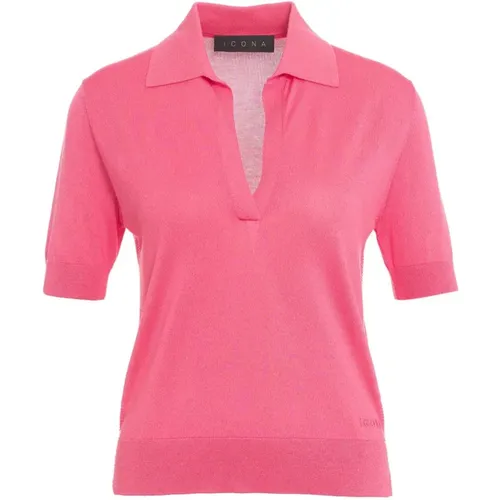 Kaos - Tops > Polo Shirts - Pink - Kaos - Modalova