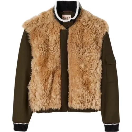 Jackets > Faux Fur & Shearling Jackets - - Plan C - Modalova