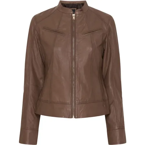 Jackets > Leather Jackets - - Btfcph - Modalova